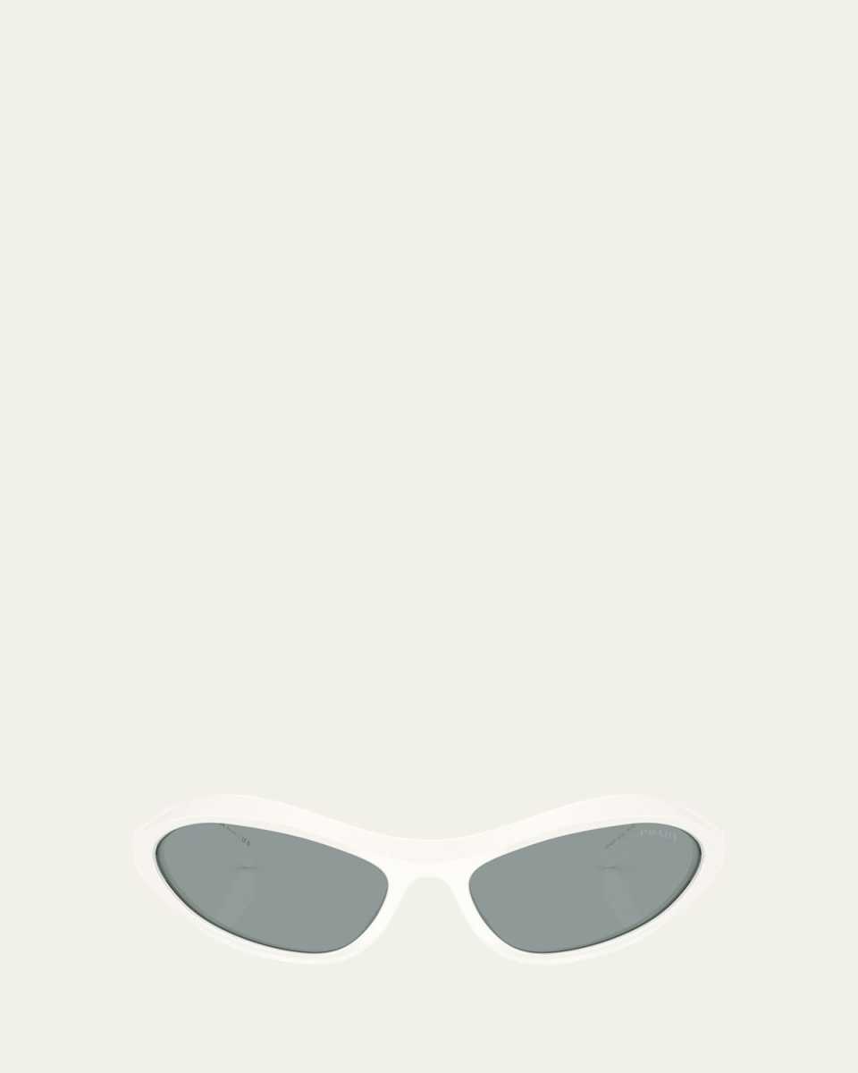 Logo Acetate & Plastic Wrap Sunglasses